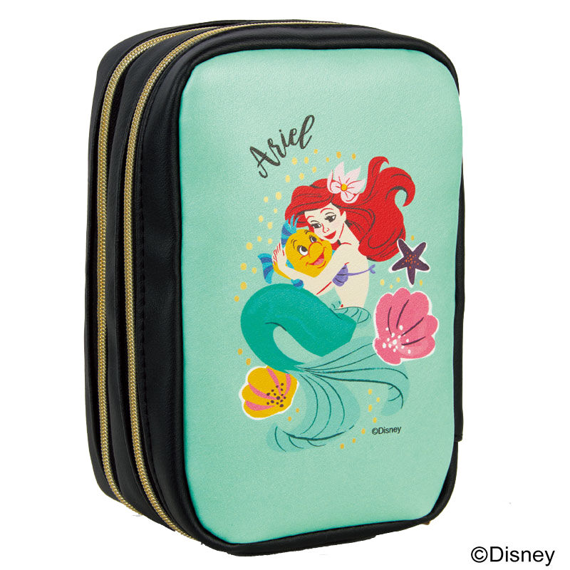 Sweet スウィート 21年 8月号 増刊 雑誌付録 ディズニープリンセス ダブルジップコスメポーチ ミラー 雑誌付録パトロール