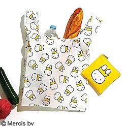 クイーンミッフィー ふわふわ刺繍ポーチ&エコバッグセット