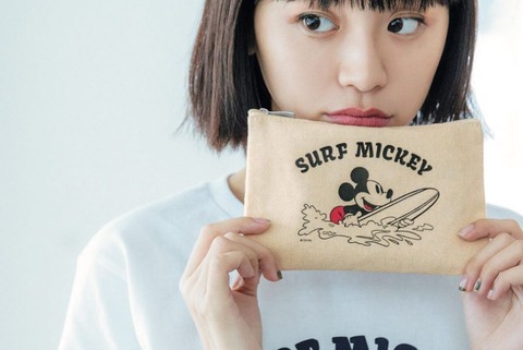 サーフミッキー トート&ポーチ2個セット2