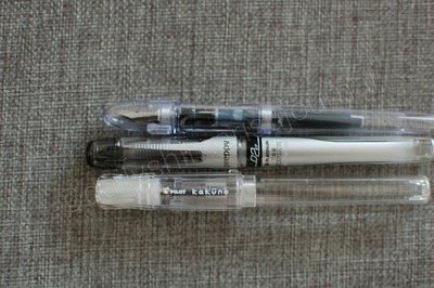 プチプラ極細万年筆三種（ペン習字ペン、preppy、kakuno）を比べてみた。