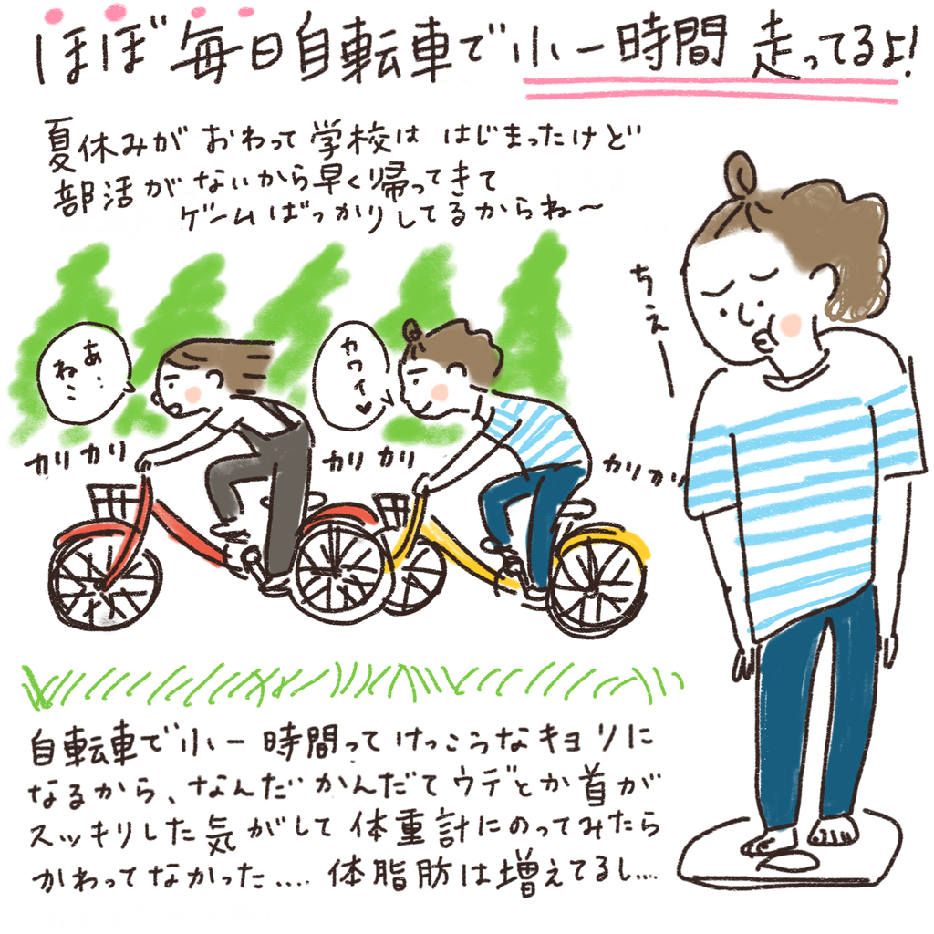 自転車に乗って毎日ふらふら はなうた イラストレーター シミキョウ