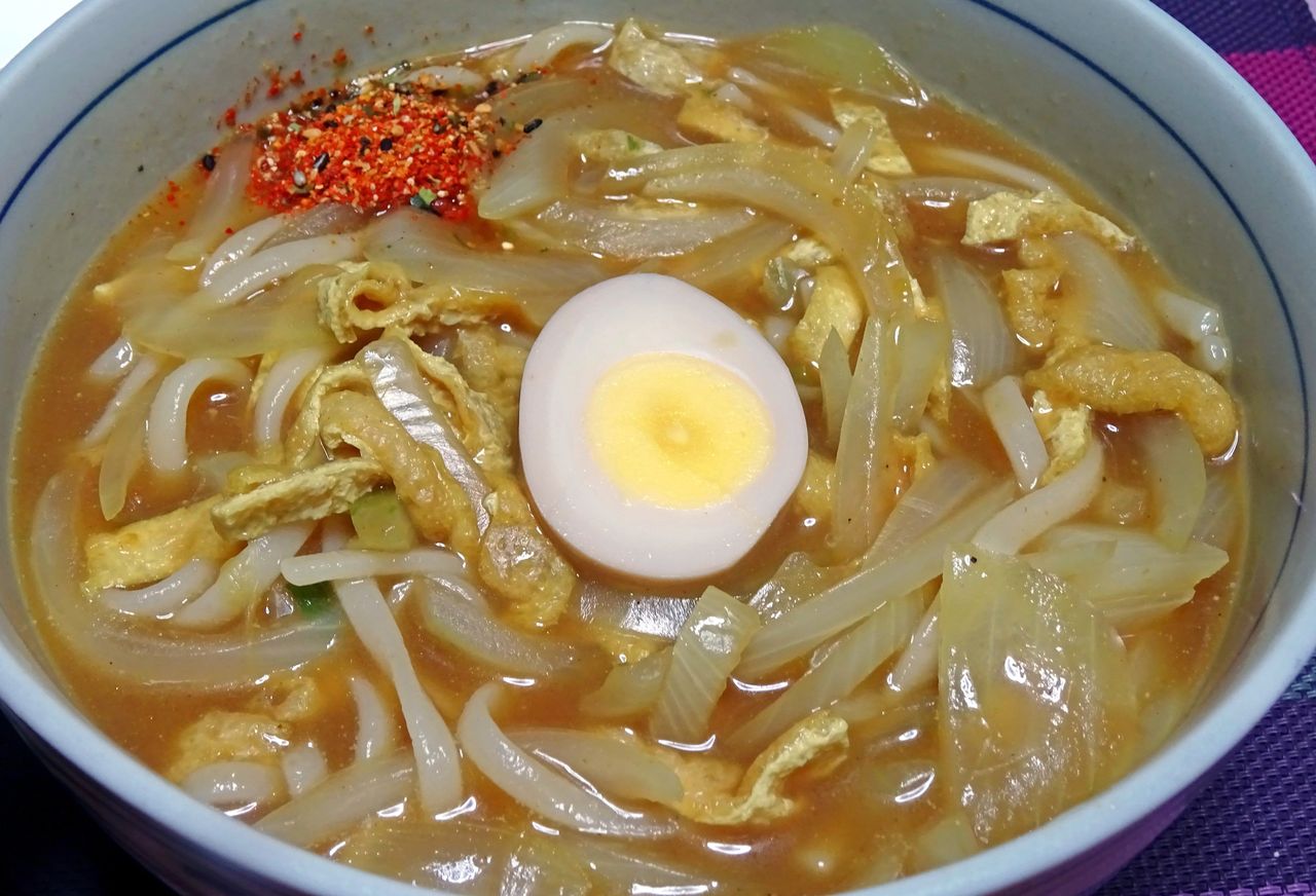 ヒガシマルのカレーうどんスープで 食いしん坊シモさん