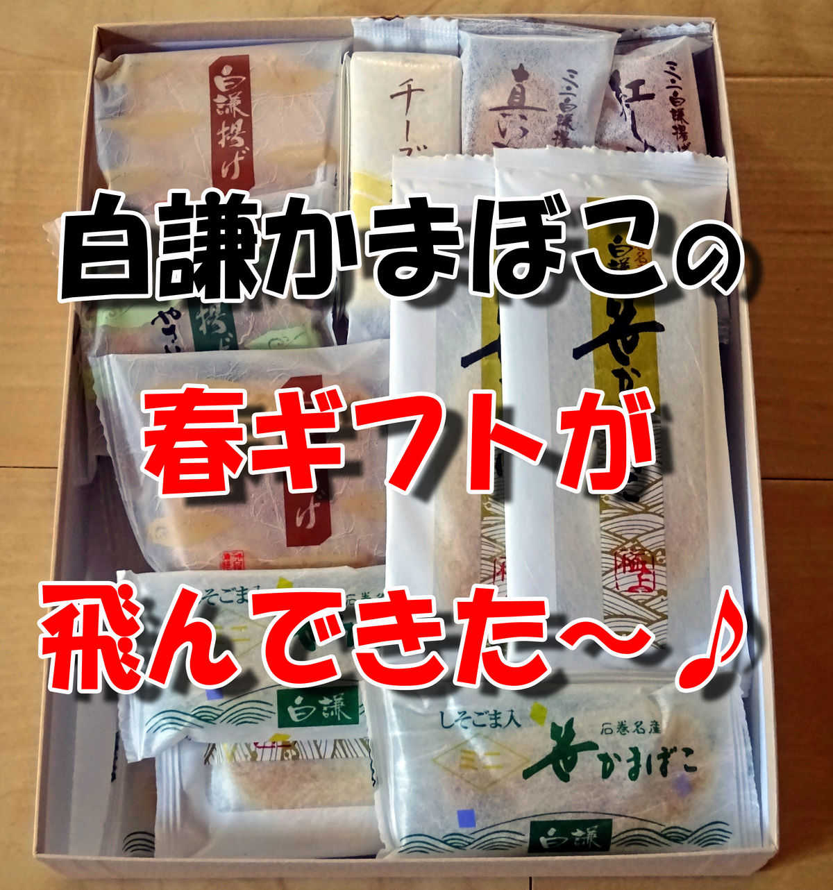 白謙かまぼこの 春ギフト が 飛んできた 食いしん坊シモさん 白謙かまぼこの 春ギフト が 飛んできた 食いしん坊シモさん