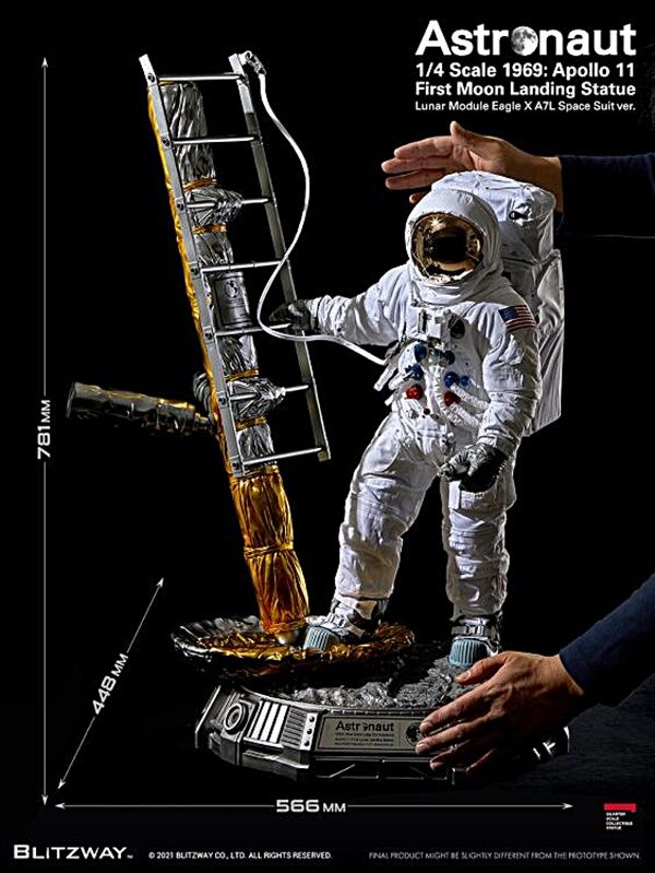 アポロ11号の3飛行士 アポロ11号宇宙飛行士のフィギュア : SFプロップ・ミュージアム