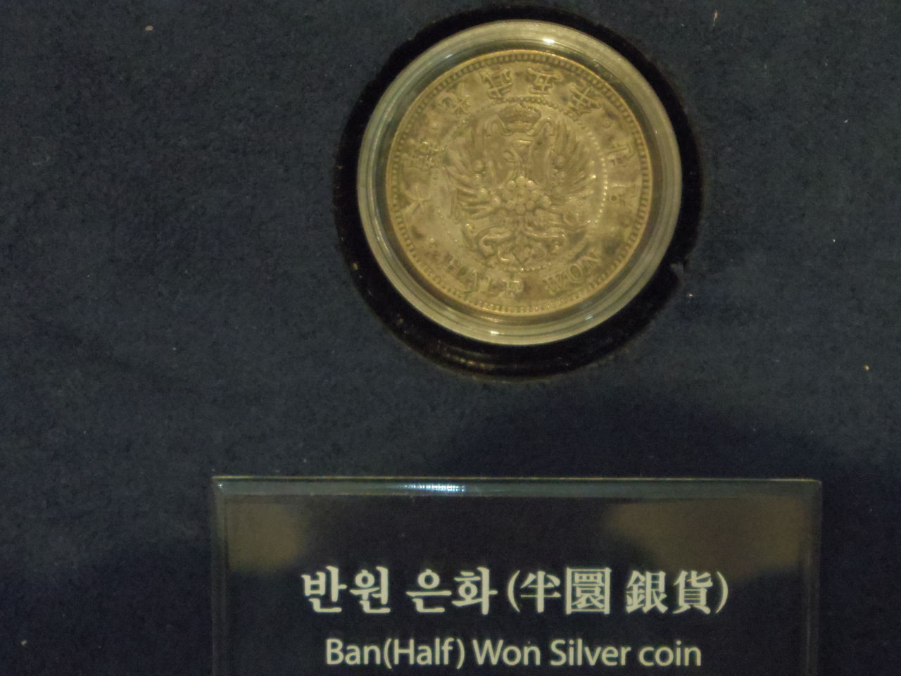 韓国貨幣に会いにいく旅9-貨幣博物館に興奮す。その4：鷲半圜銀貨、鷲5