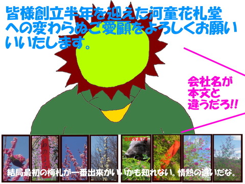 河童花札堂創立半年記念