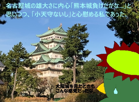 名古屋城に圧倒される