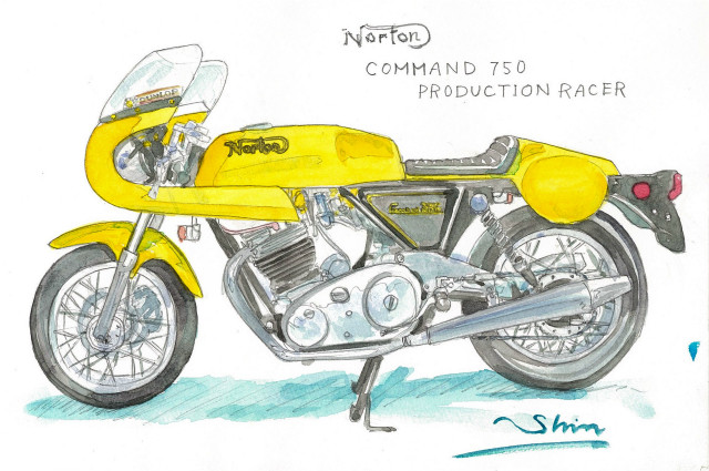 憧れのヴィンテージレーサーとｇｂ６００ｒの妄想 Moto Art 大沢 慎