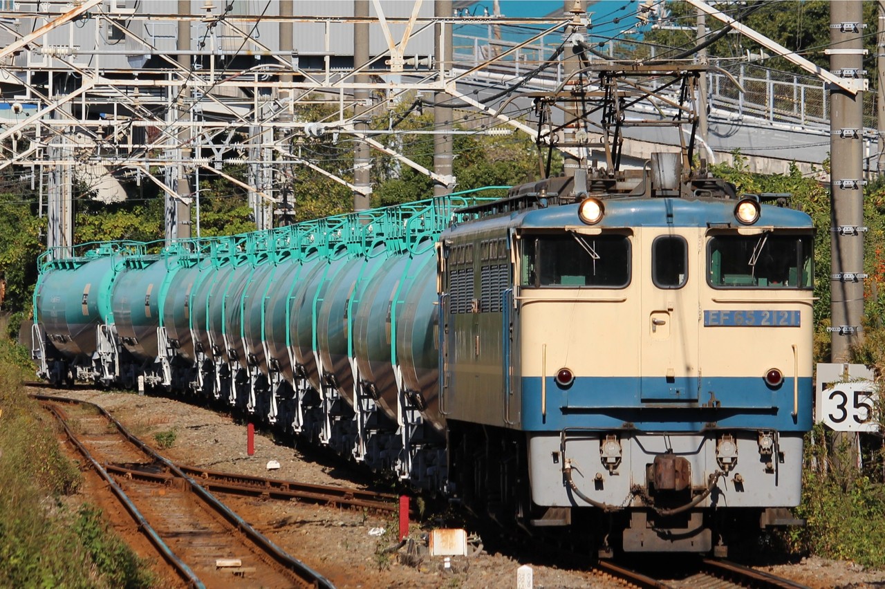 鶴見線 15 2 米タン8078レ Ef65 2121 新鶴見通信 鶴見線 15 2 米タン8078レ Ef65 2121 新鶴見通信