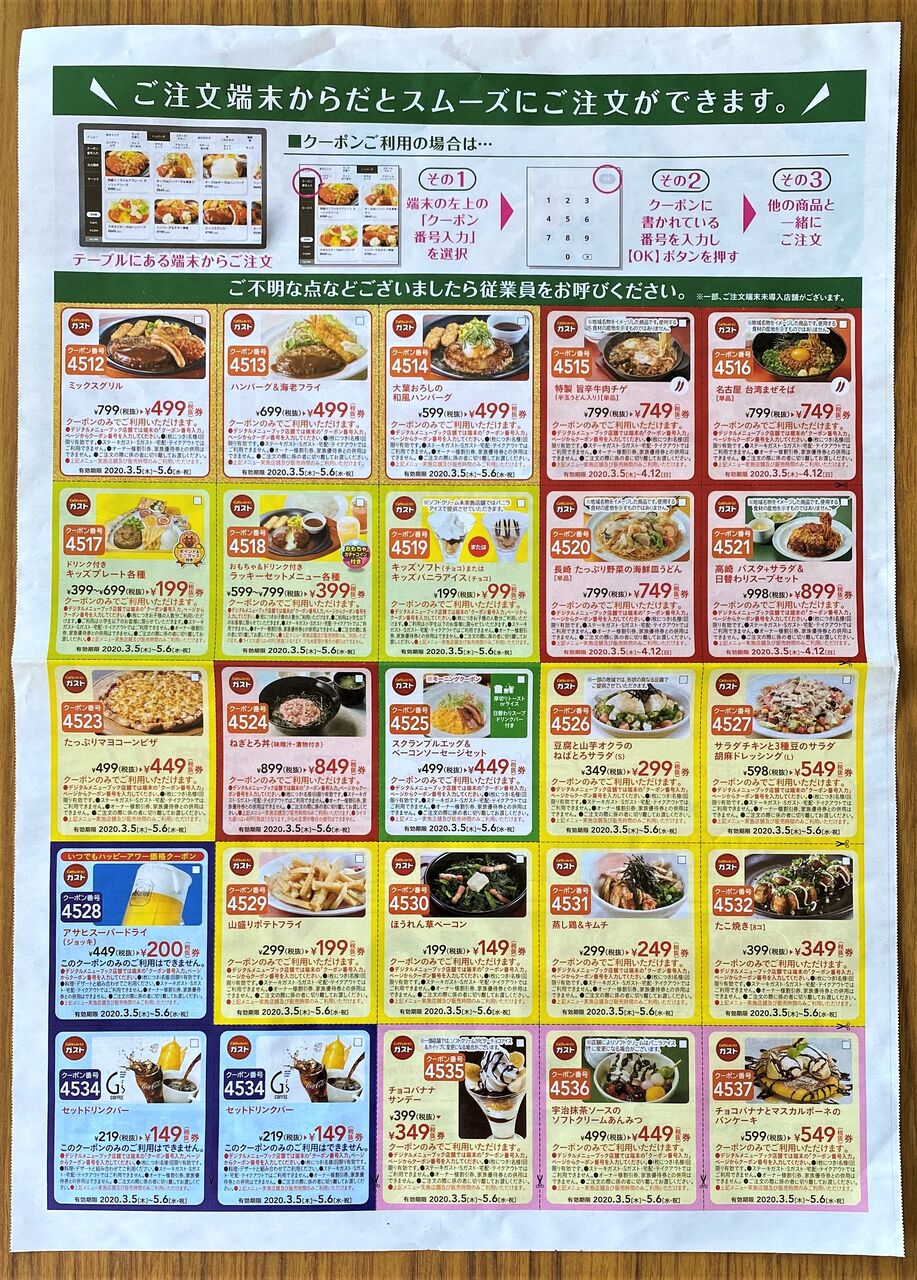 ガスト ハンバーグ 海老フライ 新聞は永久に不滅です オーナー編