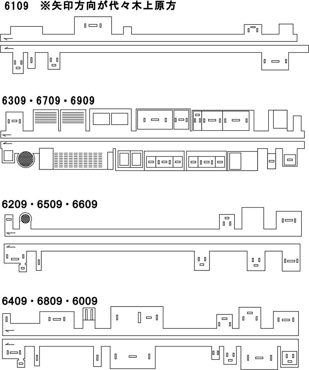 営団 地下鉄6000系第9編成用 床下機器配置図 関西急行物語のblog オリジナル設計レーザカット16番ゲージ 営団 地下鉄6000系第9編成用 床下機器配置図 関西急行物語のblog オリジナル設計レーザカット16番ゲージ