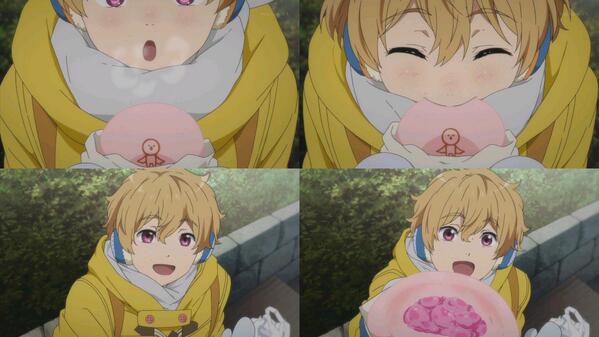 Free 第2期第1話冒頭の渚が肉まん を食べるシーン かわ シャイン速報局 アニメ声優まとめ