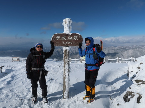 雪の伊吹山2019