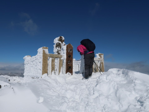 雪の伊吹山2019