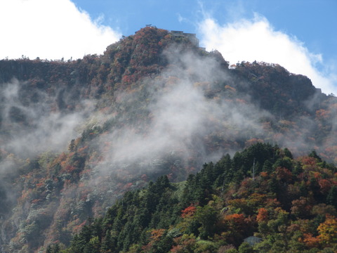 紅葉の石鎚山