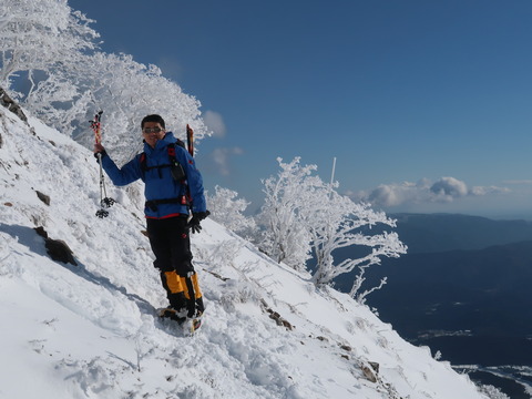 雪の伊吹山2019