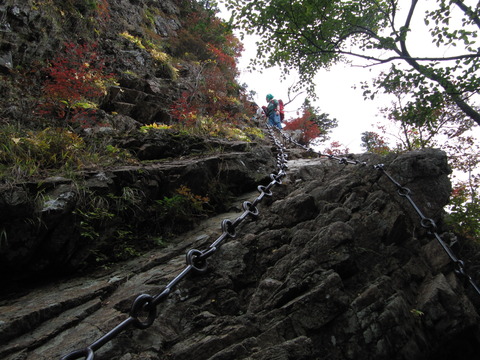 紅葉の石鎚山