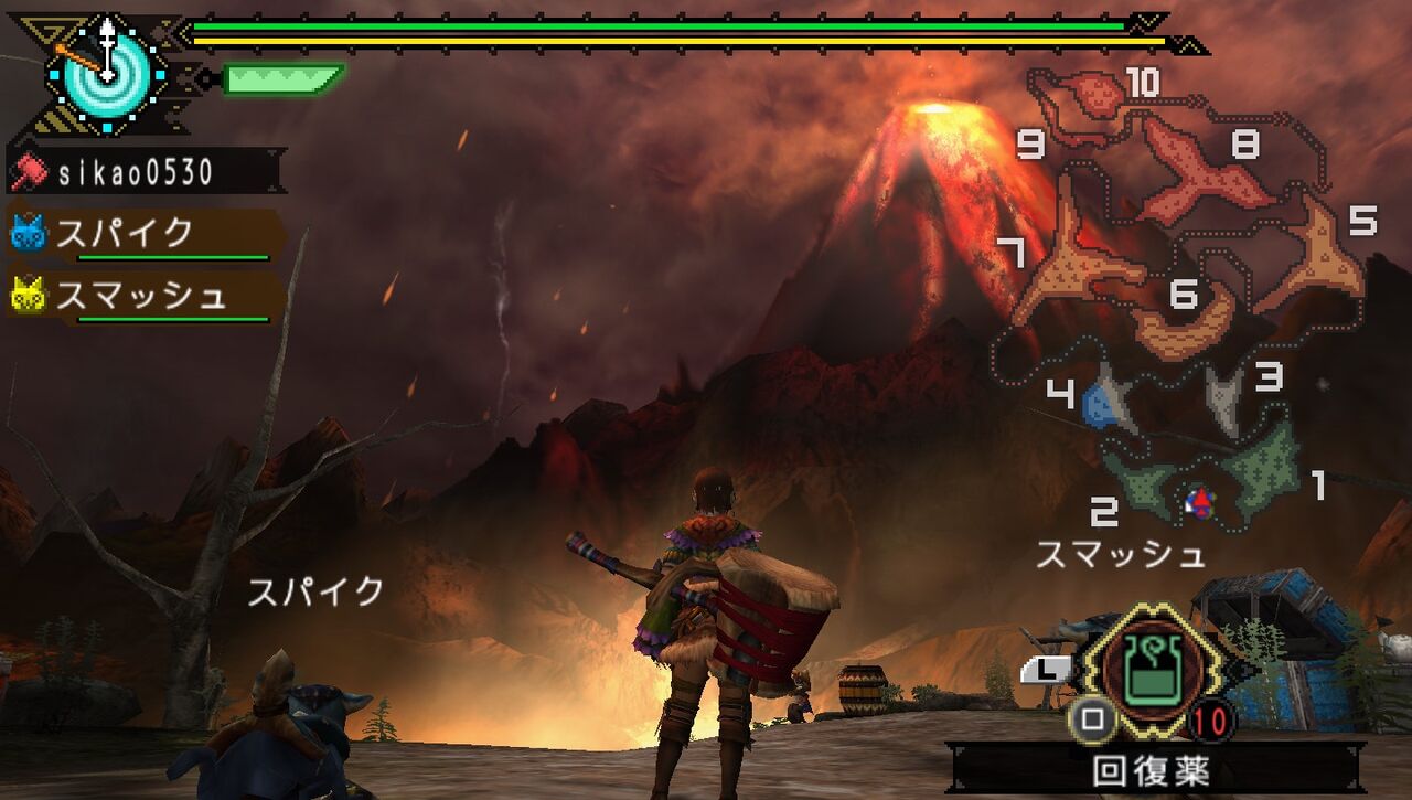 Mhp3 狩猟日記 24 火山だ 炭鉱夫だ 遅咲き店長のゲームプレイ日記