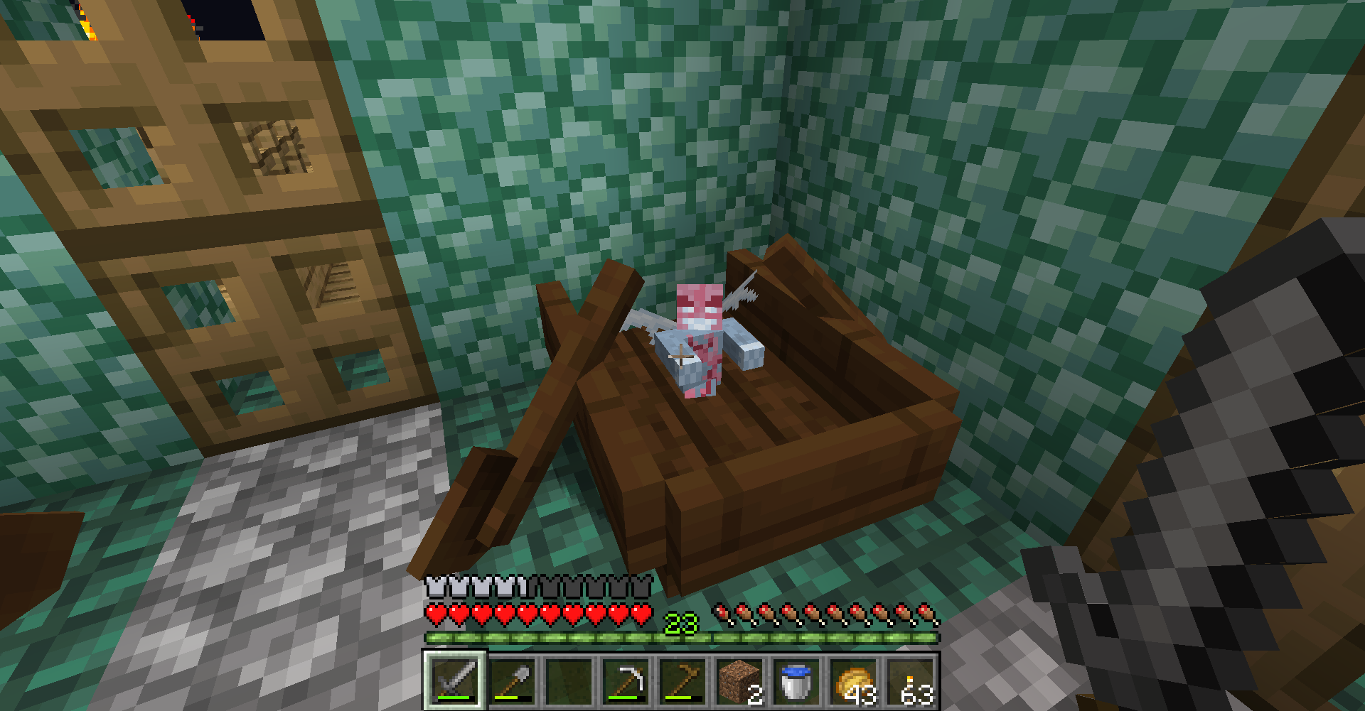 Minecraft 1ブロック 11 自動釣り機完成 遅咲き店長のゲームプレイ日記