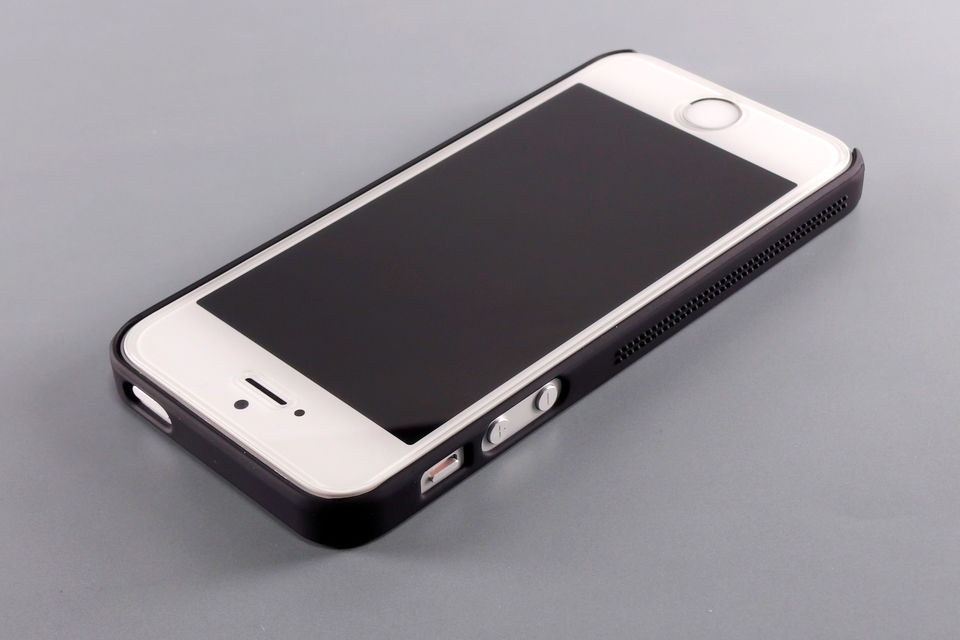 iPhone 5/5s用 Highend berry オリジナルブラックラバーケース 