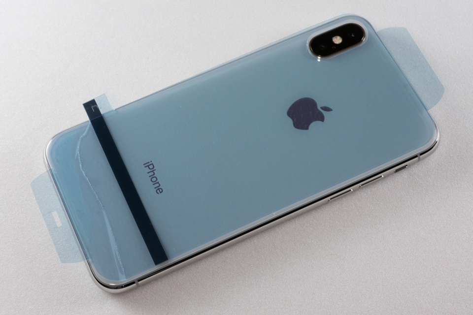 ラスタバナナ 背面用フィルム iPhone Xの背面をピッタリガードな「ラスタバナナ 薄型TPU 背面