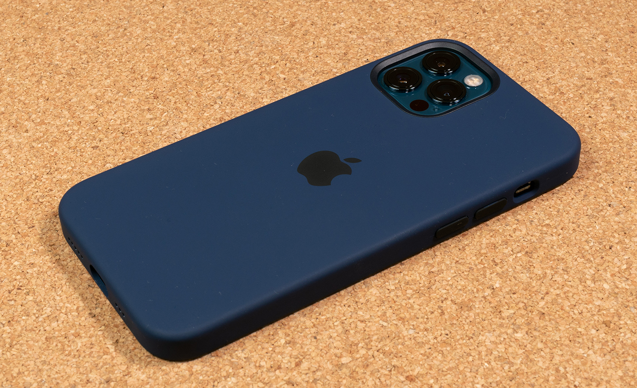 Apple - 【しょた】iPhone12/12pro シリコンケース　ネイビー 純正】MagSafe対応iPhone 12 / iPhone 12 Proシリコーンケース