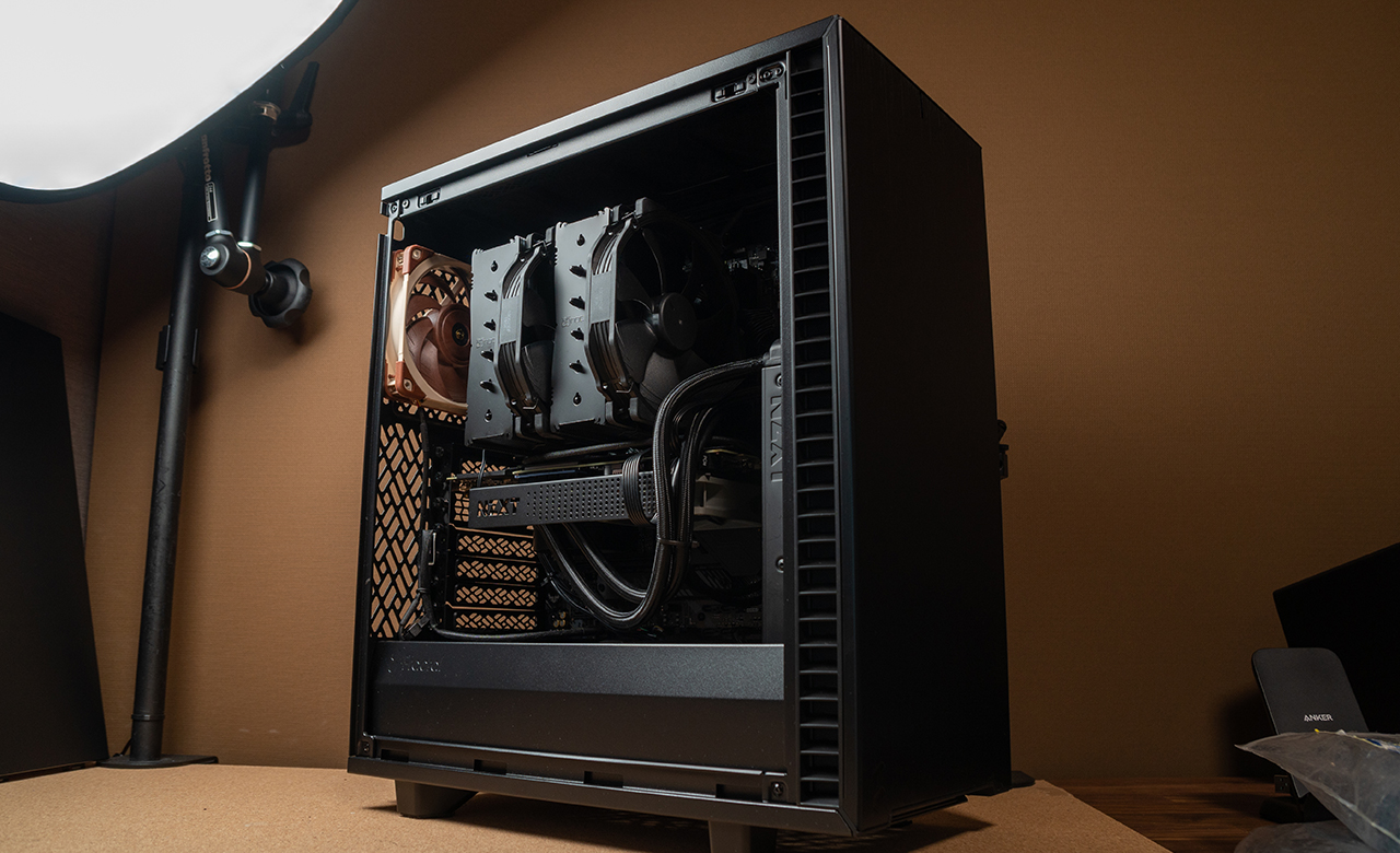 mini-ITXはうるさくて熱いから、Define 7 Compactに引っ越しました