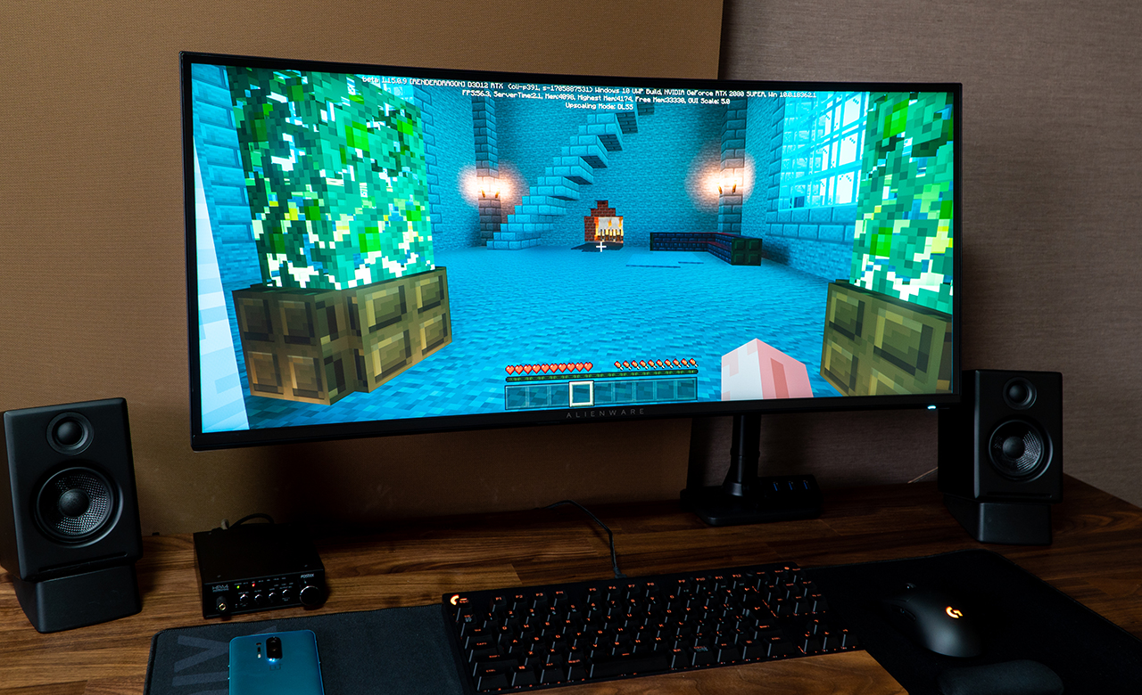 34インチでウルトラワイドで120Hzなゲーミングディスプレイ Dell