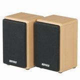 iBUFFALO USB電源ミニウッドスピーカー(メイプルブラウン) BSSP19UMA