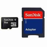 Sandisk microSDHC 8GB SD変換アダプター付属　バルク品