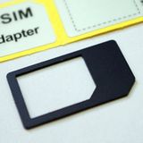 MicroSIM→SIMカード変換アダプタ（黒）