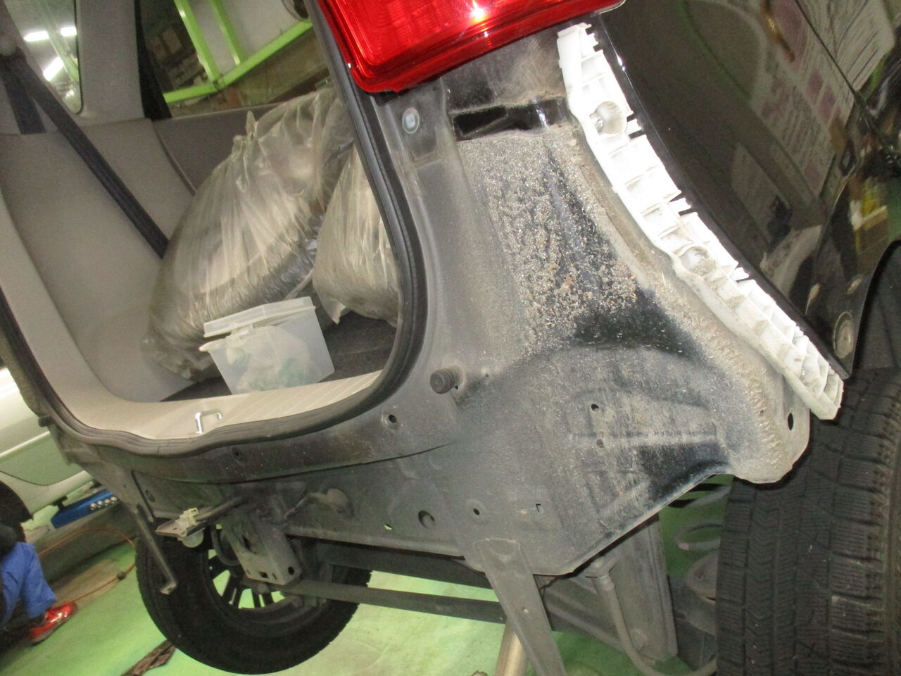 EKワゴン（B11W）リアバンパー交換 : 新生オート飯能 みんなのブログ