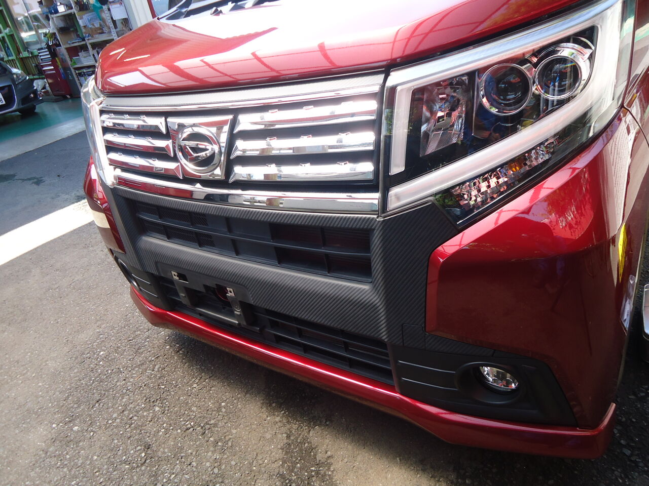 LA150S LA160S ムーヴカスタム 純正フロントグリル イルミネーション