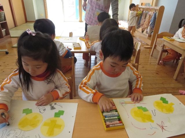 ２歳児 つきぐみ たんぽぽ製作 さわやか 日記