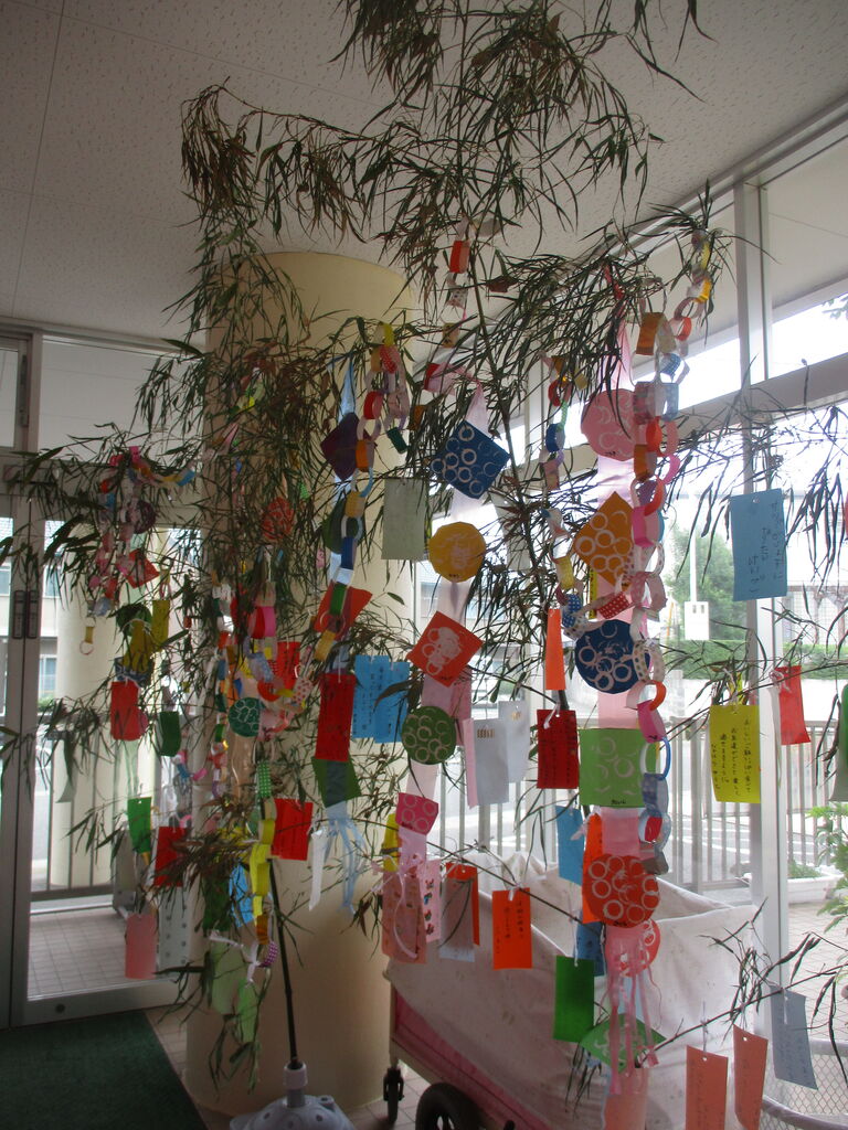 七夕 飾り付け さわやか 日記