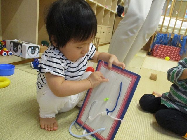 手作りおもちゃ 0歳児のお部屋 だきしめこども園 さわやか 日記