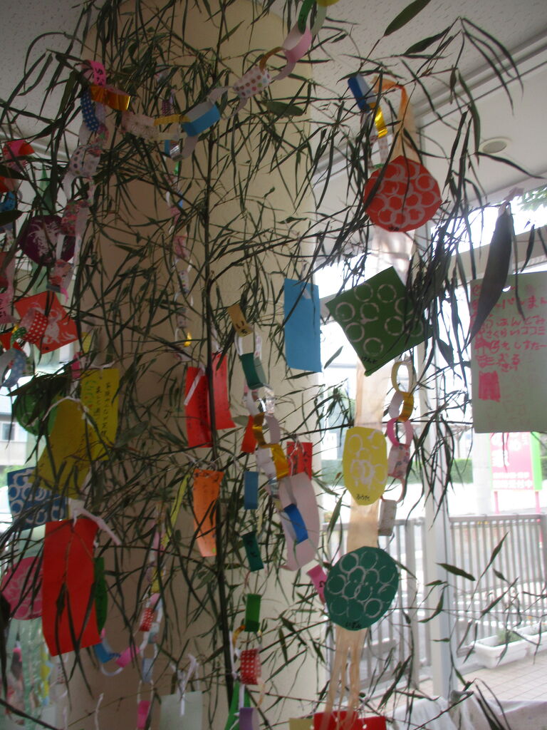 七夕 飾り付け さわやか 日記