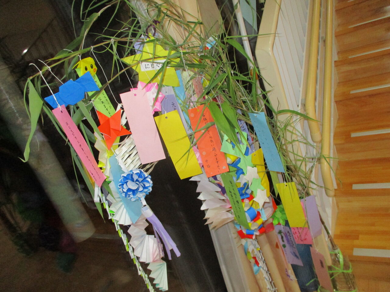 七夕飾り あだちのもり保育園 さわやか 日記