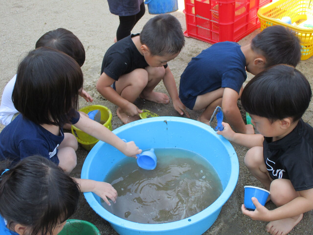 初めての泥んこ遊び あだちのもり保育園 さわやか 日記