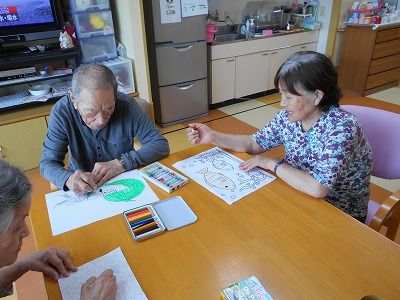 1fぬりえレク ひびきのもり さわやか 日記 1fぬりえレク ひびきのもり さわやか 日記