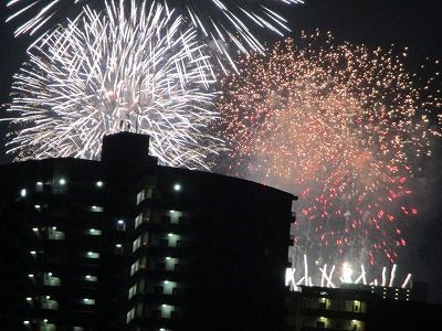 若松花火大会 ひびきのもり さわやか 日記