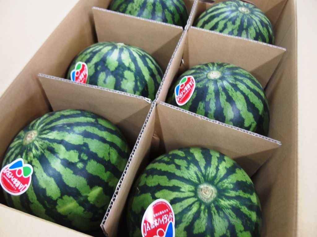 Ja松本ハイランド産のミネラルスイカ アルプスすいか 販売中 Asamana Manager S Blog