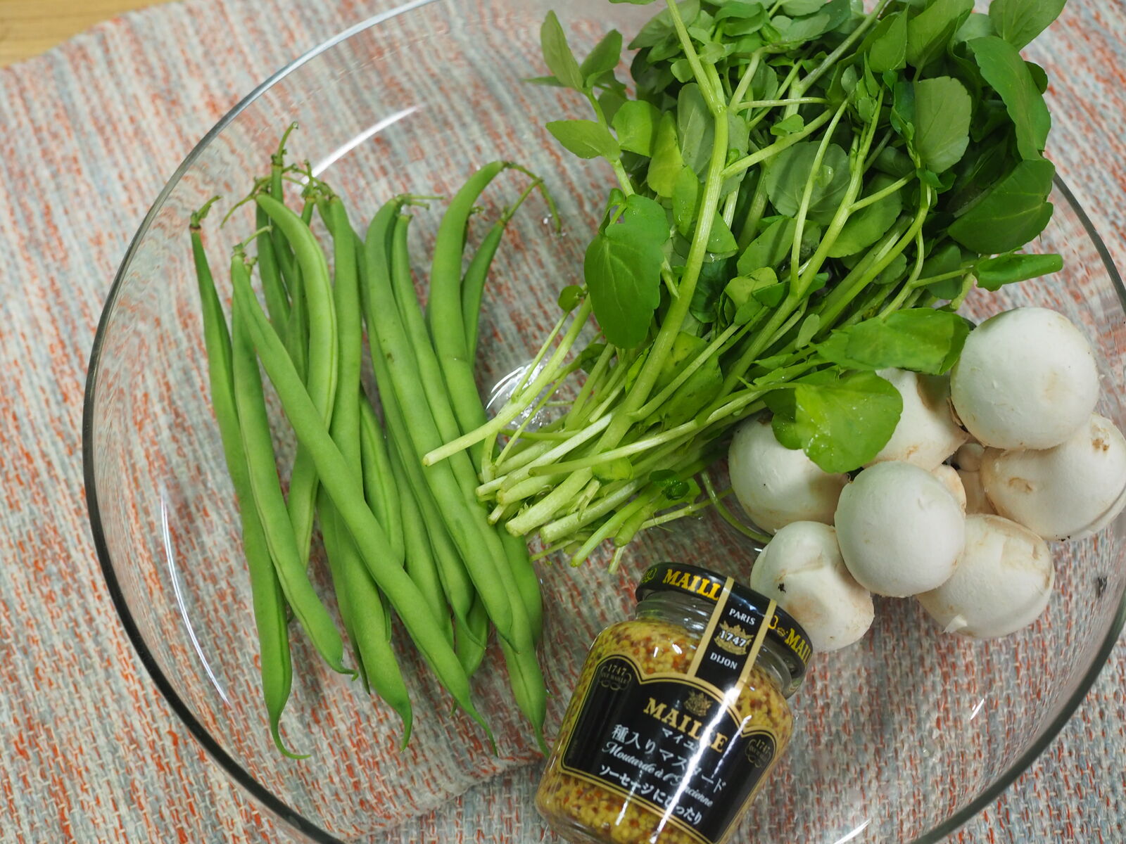 Arikoの食卓 インゲンとマッシュルームのサラダ を作りました Asamana Manager S Blog Arikoの食卓 インゲンとマッシュルームのサラダ を作りました Asamana Manager S Blog