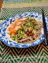 梅トマト納豆そば