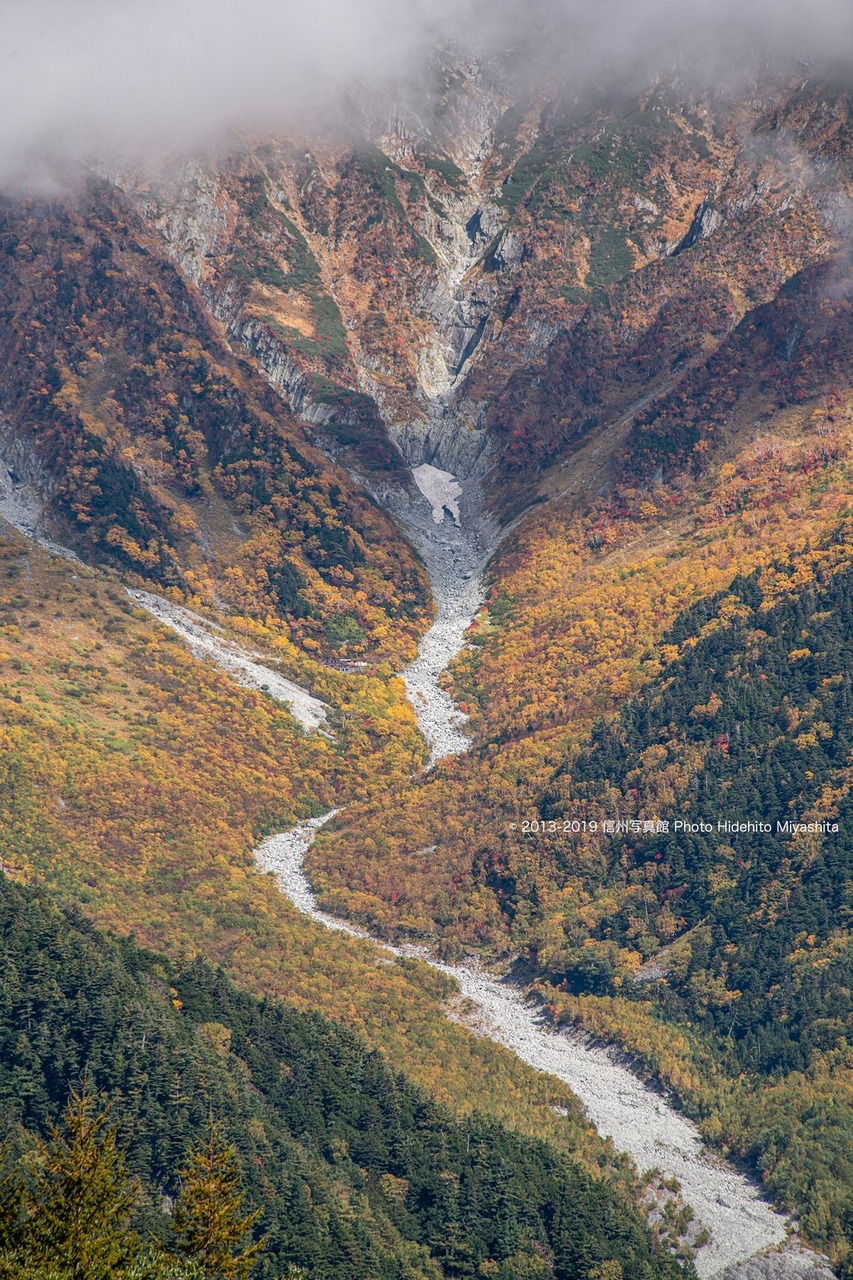岳沢の紅葉