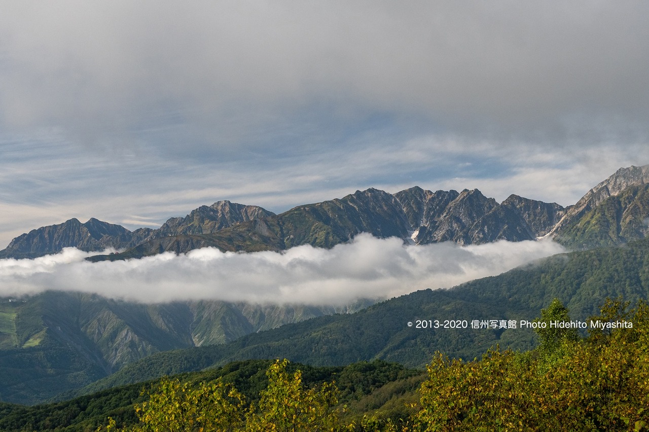後立山連峰を望む