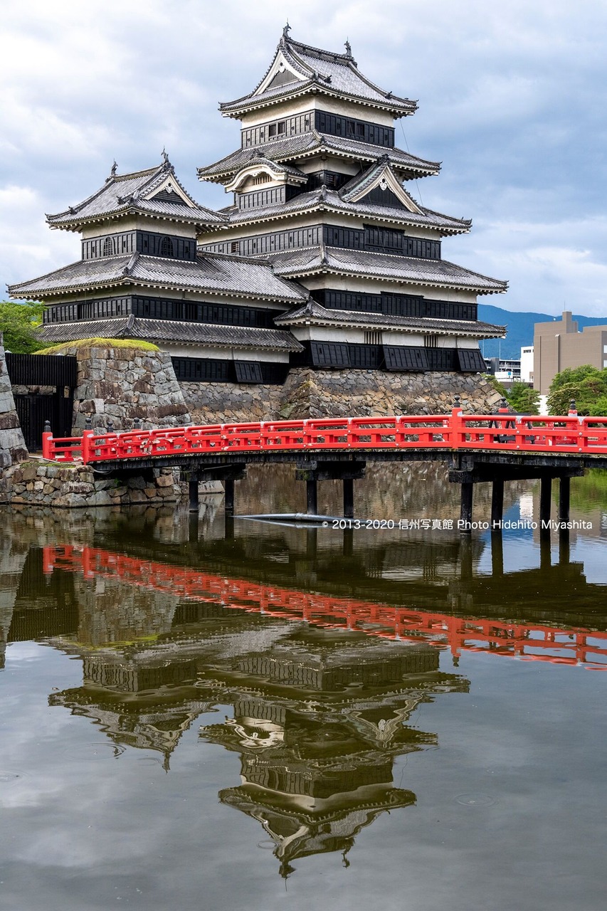 埋橋と松本城