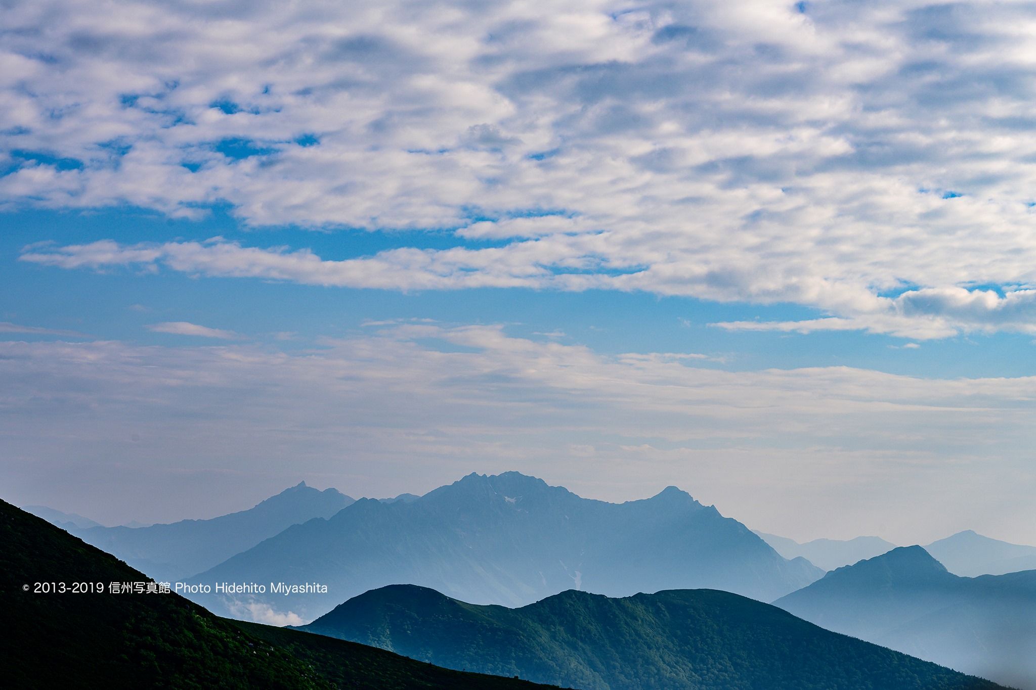 信州写真館 槍と穂高連峰 信州写真館 槍と穂高連峰