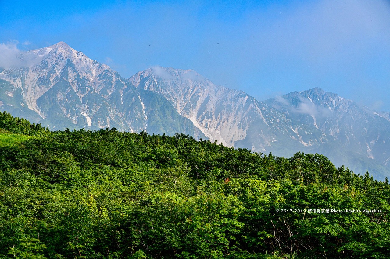 夏の白馬三山