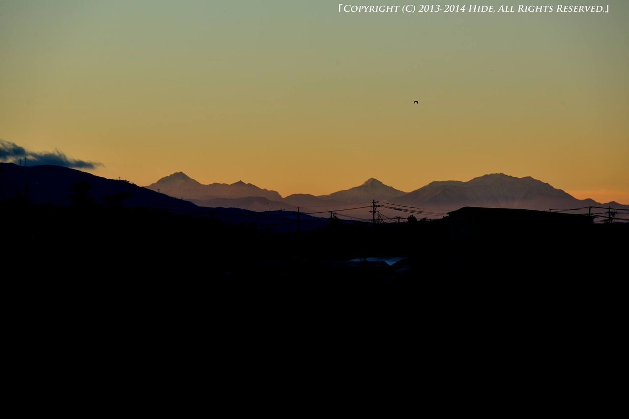 南アルプス遠望